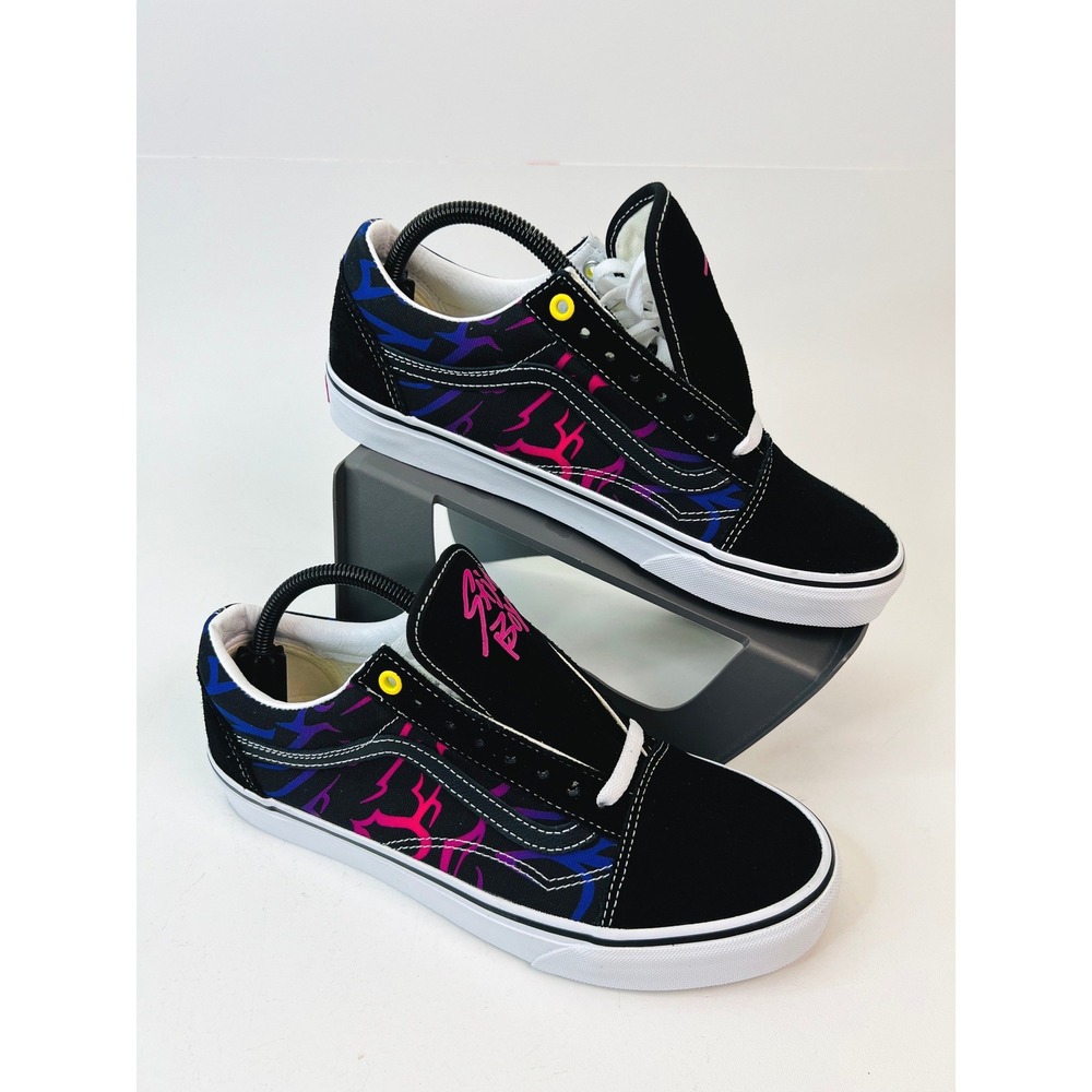Vans Old Skool KPop Demon Hunters Saja Boys Black Pink Men 9 VN000E8WB9P - Picture 5 of 8